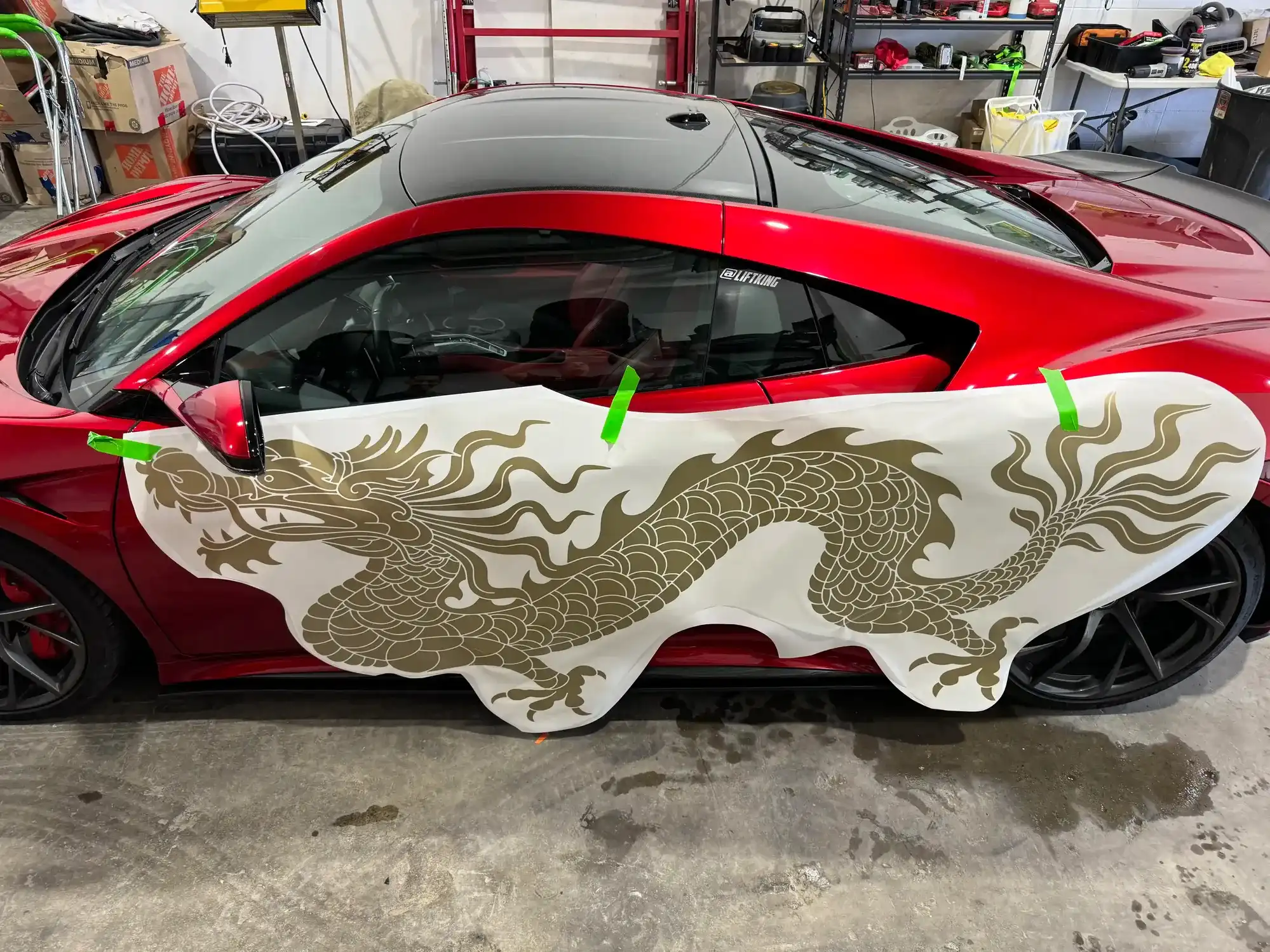 Vehicle graphic installation in Calgary